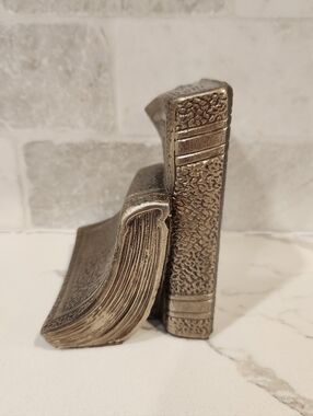 Vintage Metal Book Bookend PM Craftsman